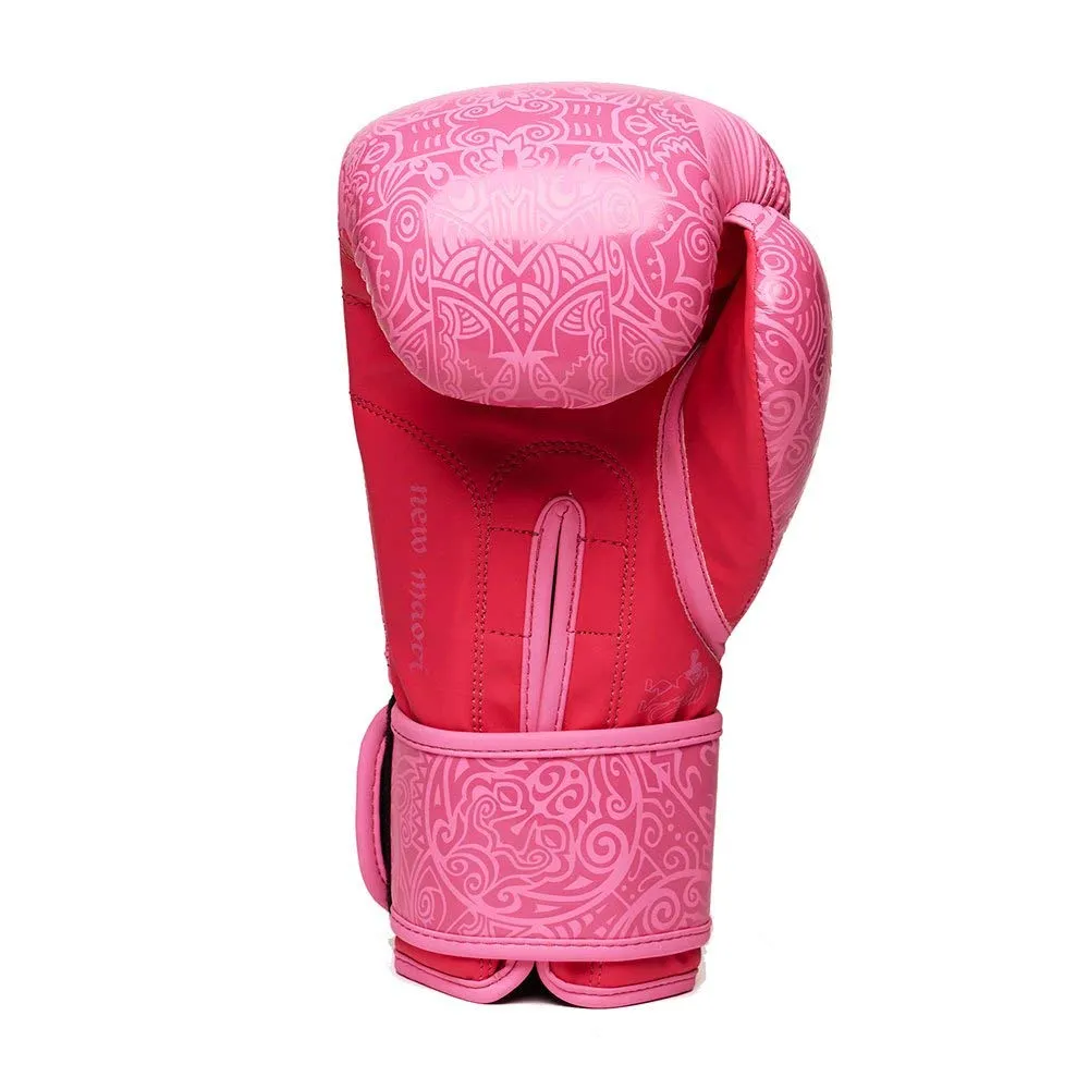 Leone1947 Maori guantoni da boxe rosa velcro