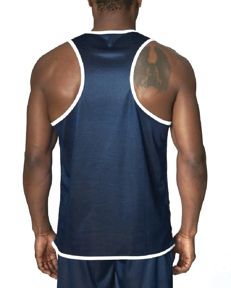 Leone1947 maglietta blu-rosso S allenamento boxe