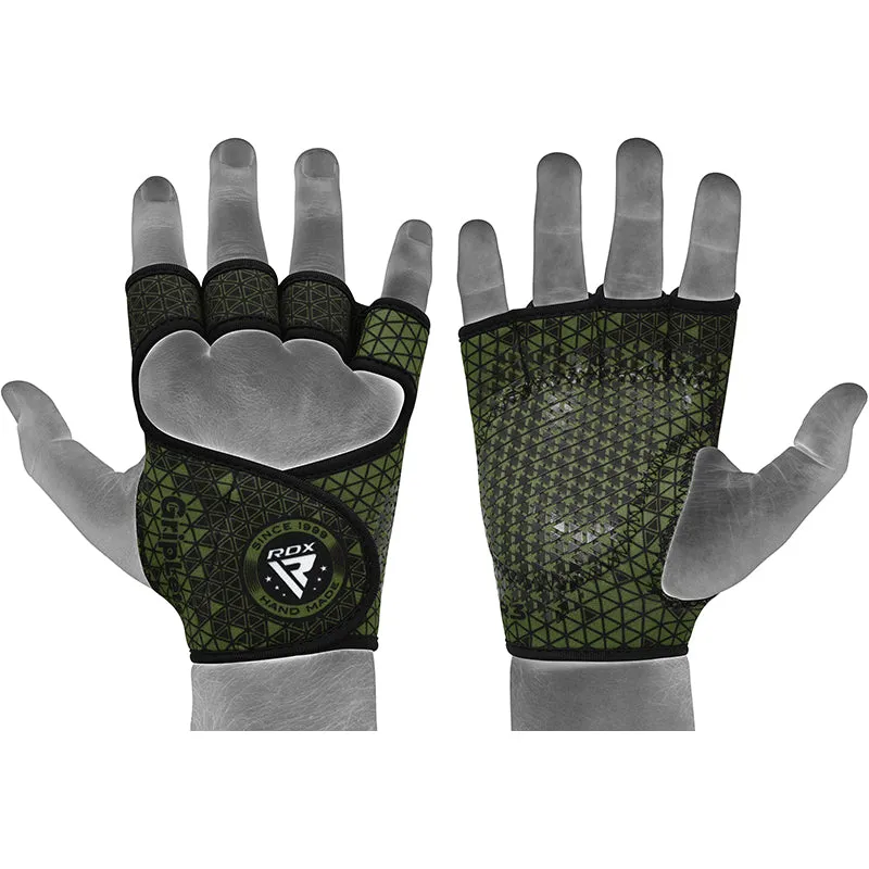 RDX R3 guanti palestra sollevamento pesi neoprene