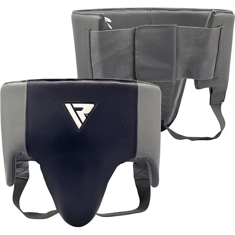 RDX O1 Pro Guardia Addominale Boxe Blu Pelle L