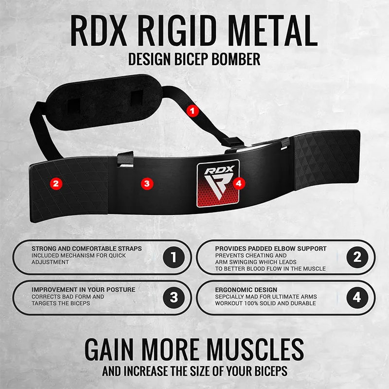 RDX X1 Arm Blaster Bicipiti Nylon Nero 1kg