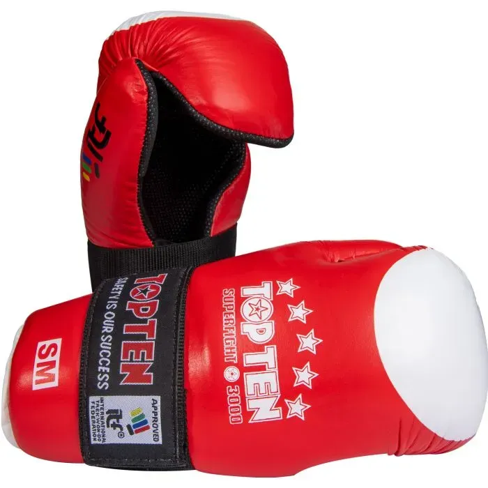 TOP TEN Superfight 3000 guantini open hands pelle