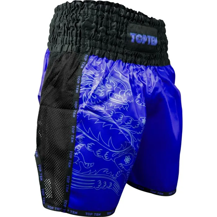 TOP TEN Dragon pantaloncini kickboxing in poliestere