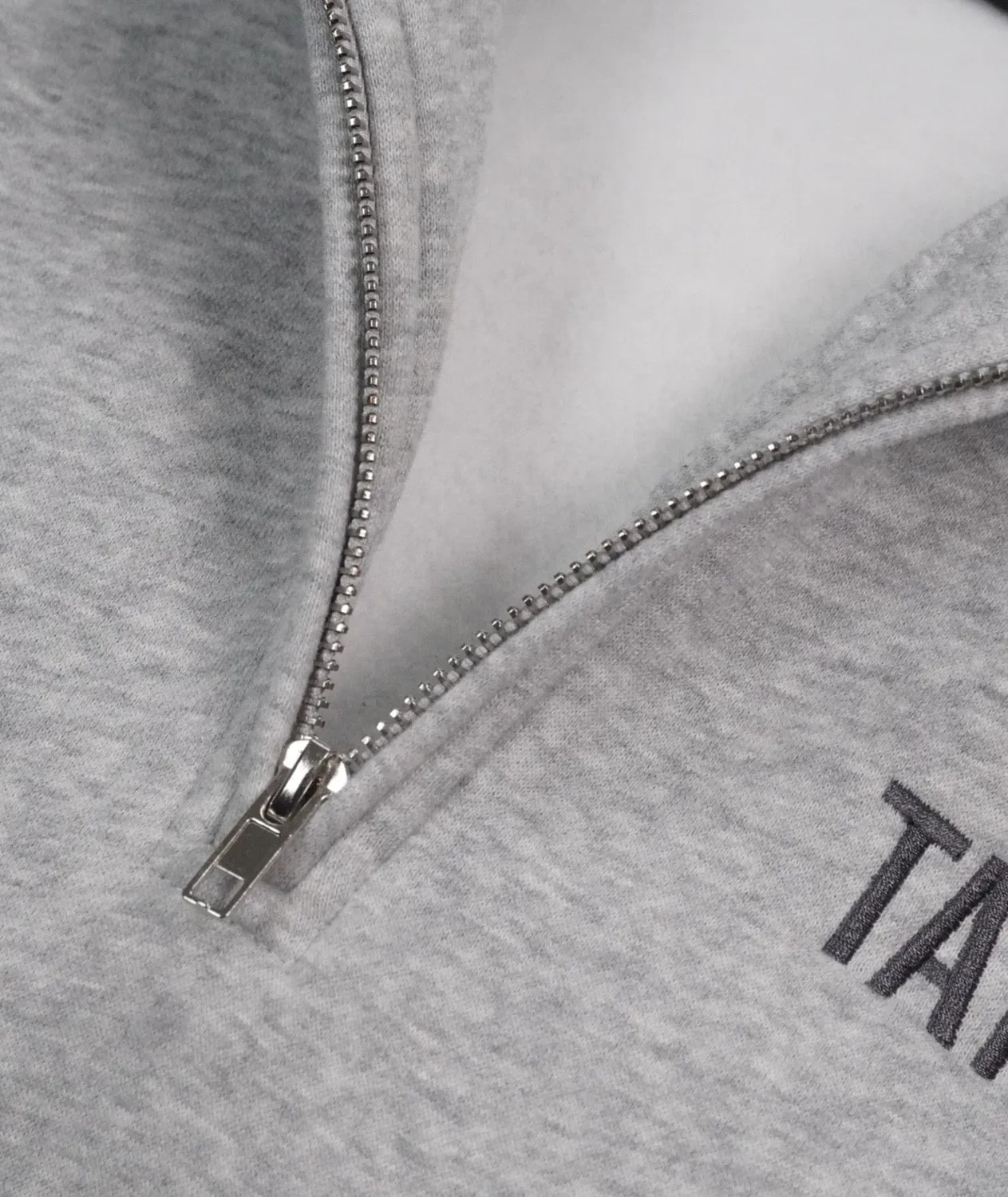Tatami Fightwear Quarter Zip Jumper felpa grigia pile 250 GSM