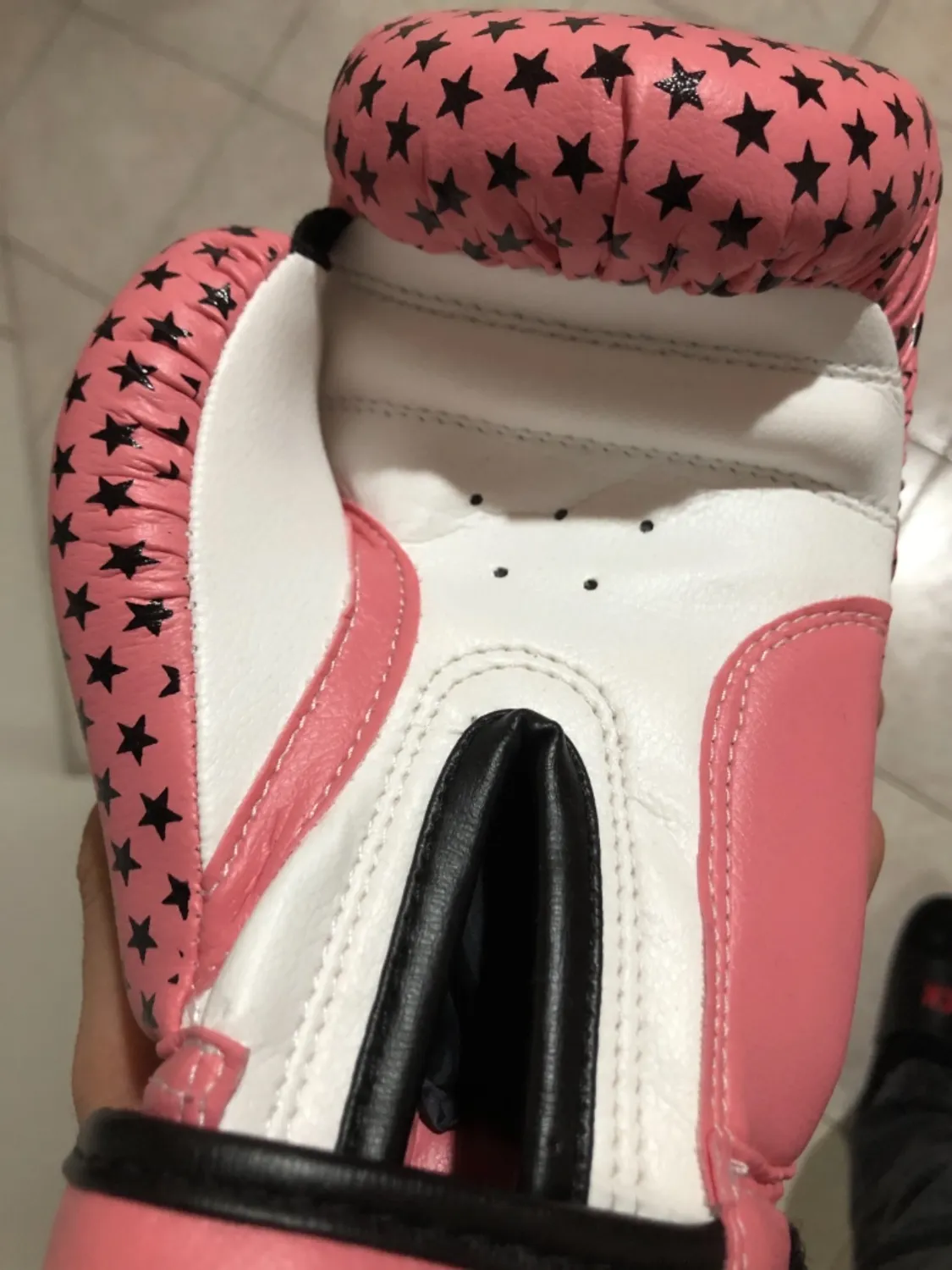 Farabi Pink Star guanti boxe bambino 4 oz rosa