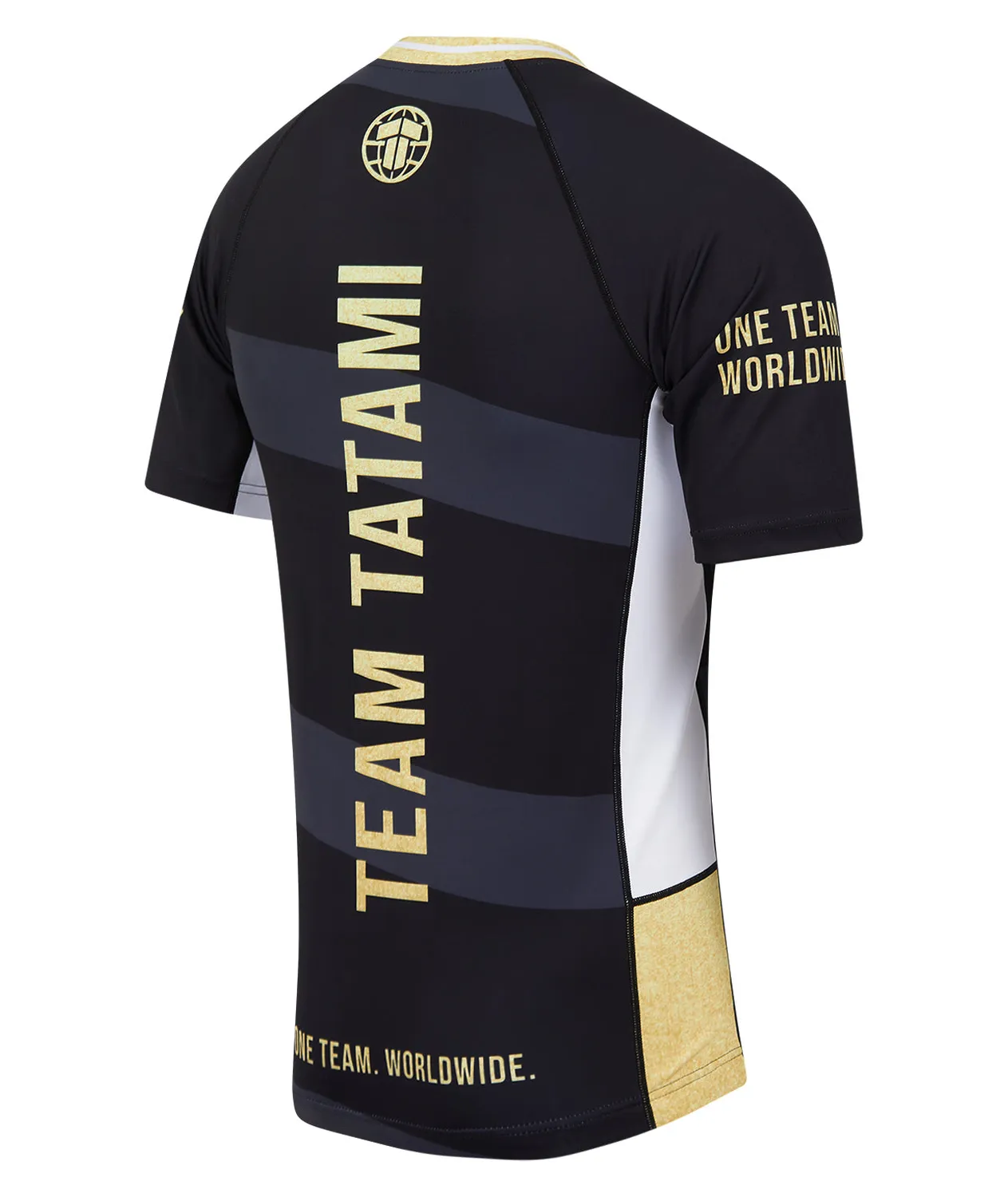 Tatami Team Tatami rash guard maniche corte nero oro