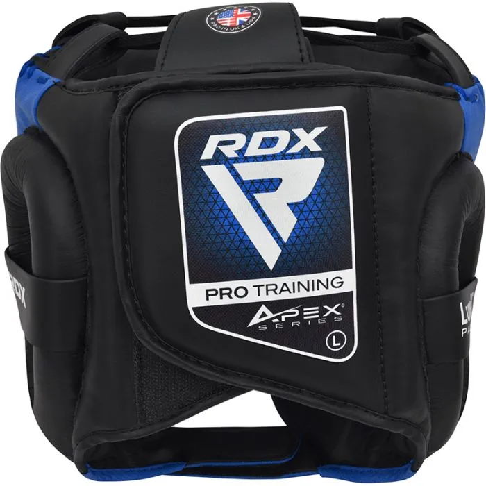 RDX Apex Casco Boxe con Protezione Guance Rosso M