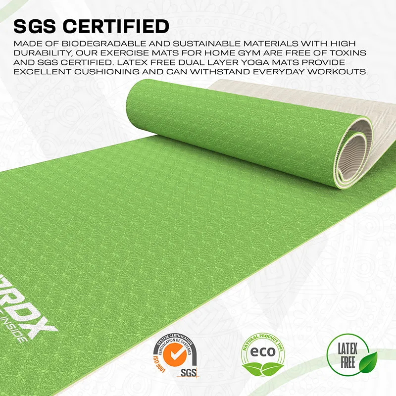 RDX GN Tappetino Yoga 6mm Verde 183cm