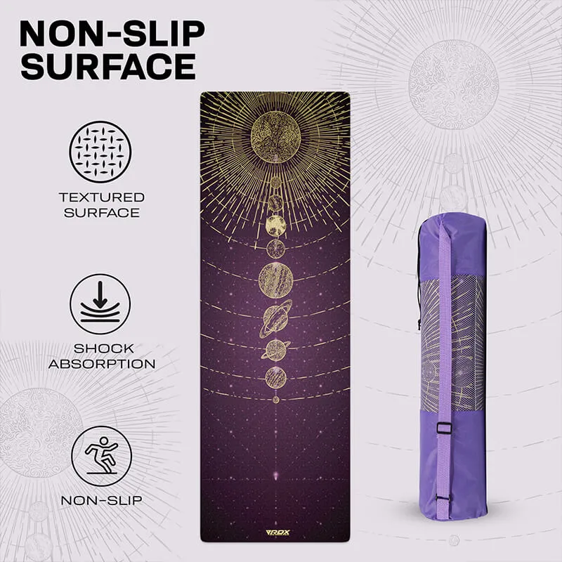 RDX D11 Tappetino Yoga Gomma 6mm Viola Antiscivolo