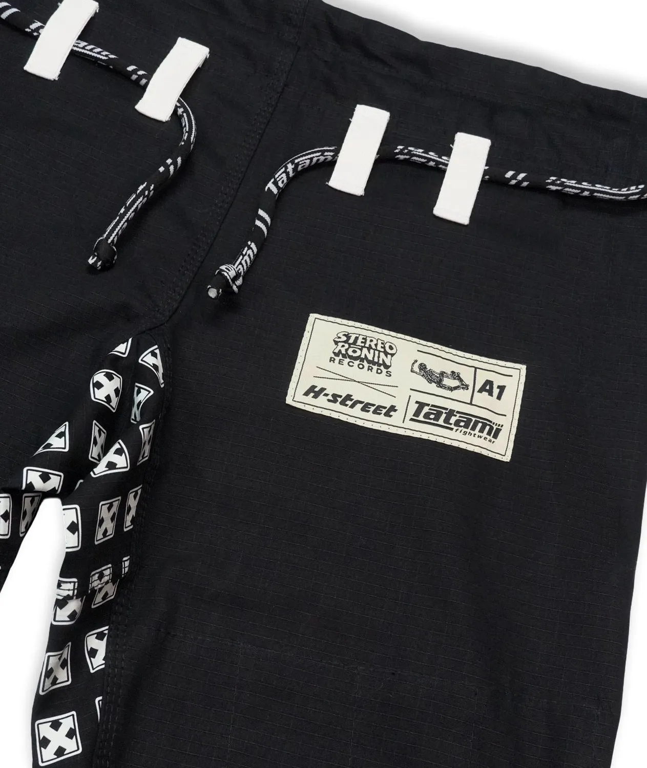 Tatami H-Street Kimono BJJ Nero A3 Leggero 375 gsm