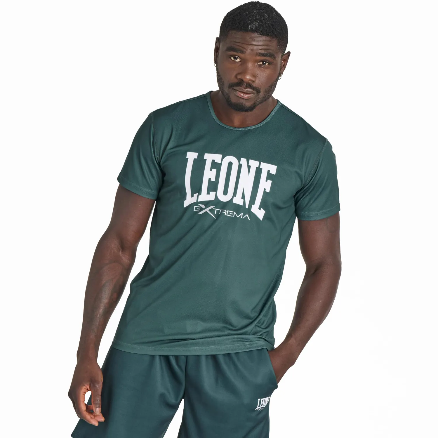 Leone 1947 ABX106 t-shirt logo poliestere leggero