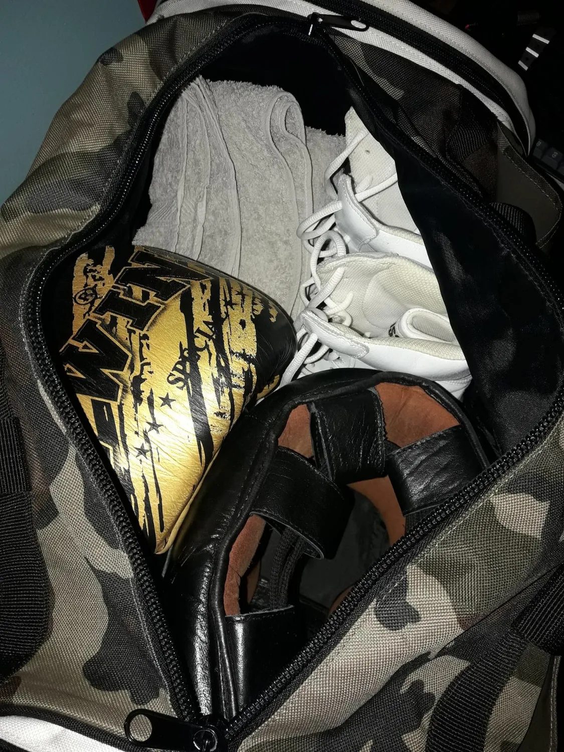 Leone1947 Camouflage Borsone Sportivo Verde 45 Litri