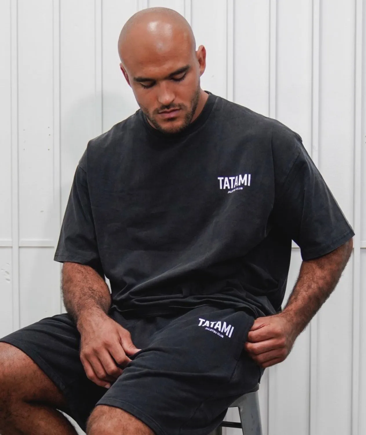 Tatami JJ Club T-Shirt Oversized Grigia Stonewashed