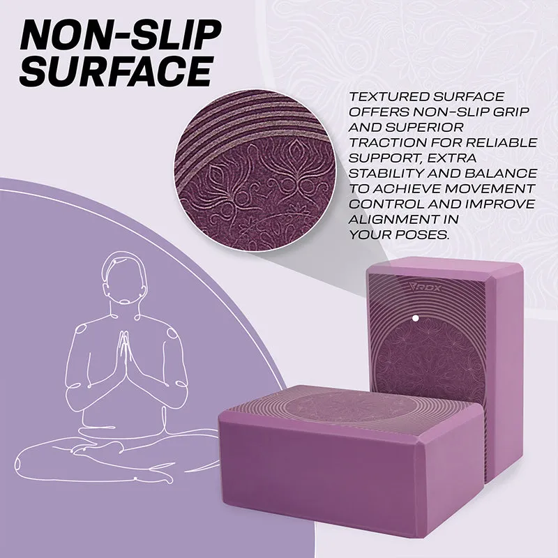 RDX D15 Blocco Yoga EVA Singolo Antiscivolo Stretch