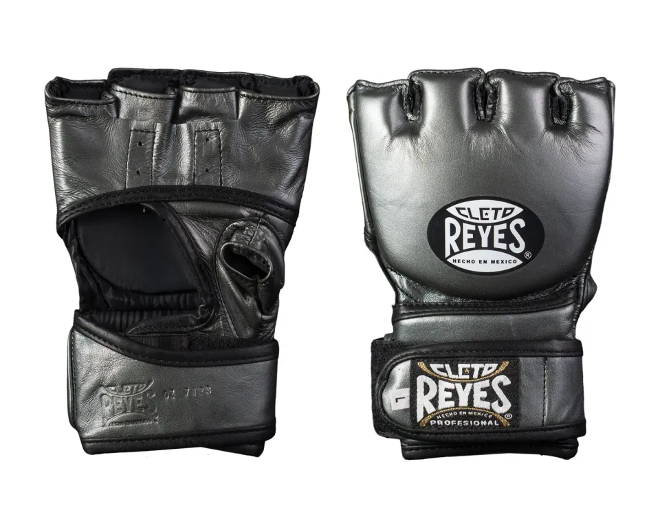 Cleto Reyes Black Mamba guanti MMA grigio Oxford M pelle