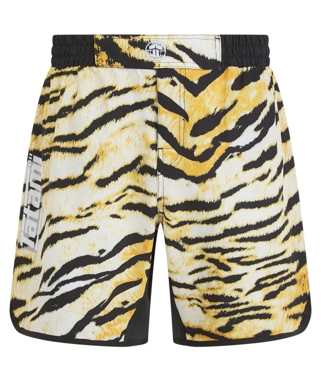 Tatami Recharged Tiger shorts grappling uomo gialli riciclati