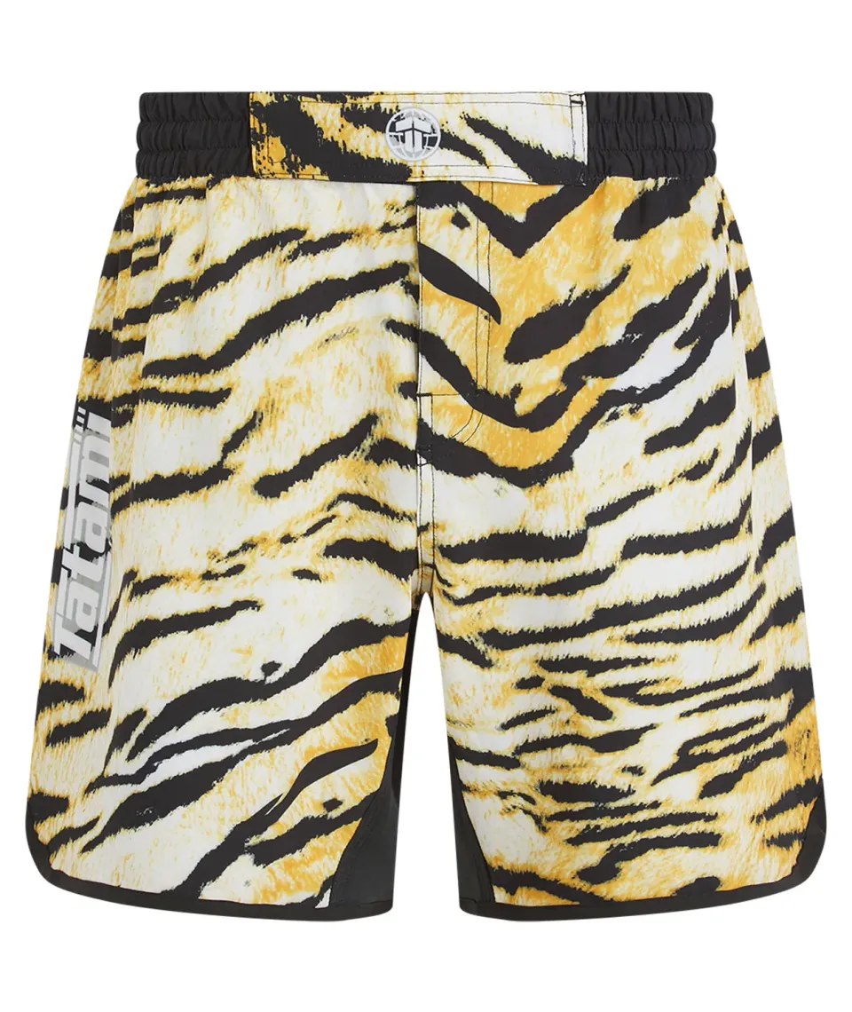 Tatami Recharged Tiger shorts grappling uomo gialli riciclati
