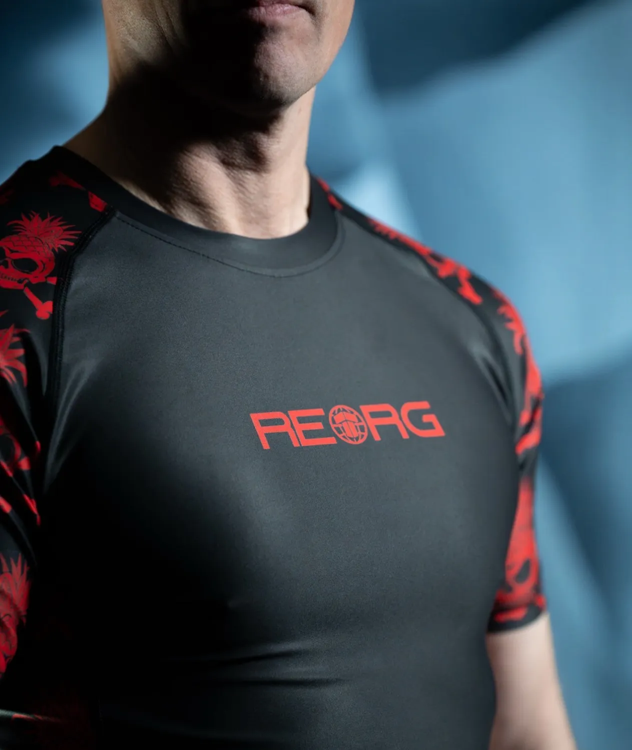 Tatami Fightwear Reorg rash guard uomo nero rosso
