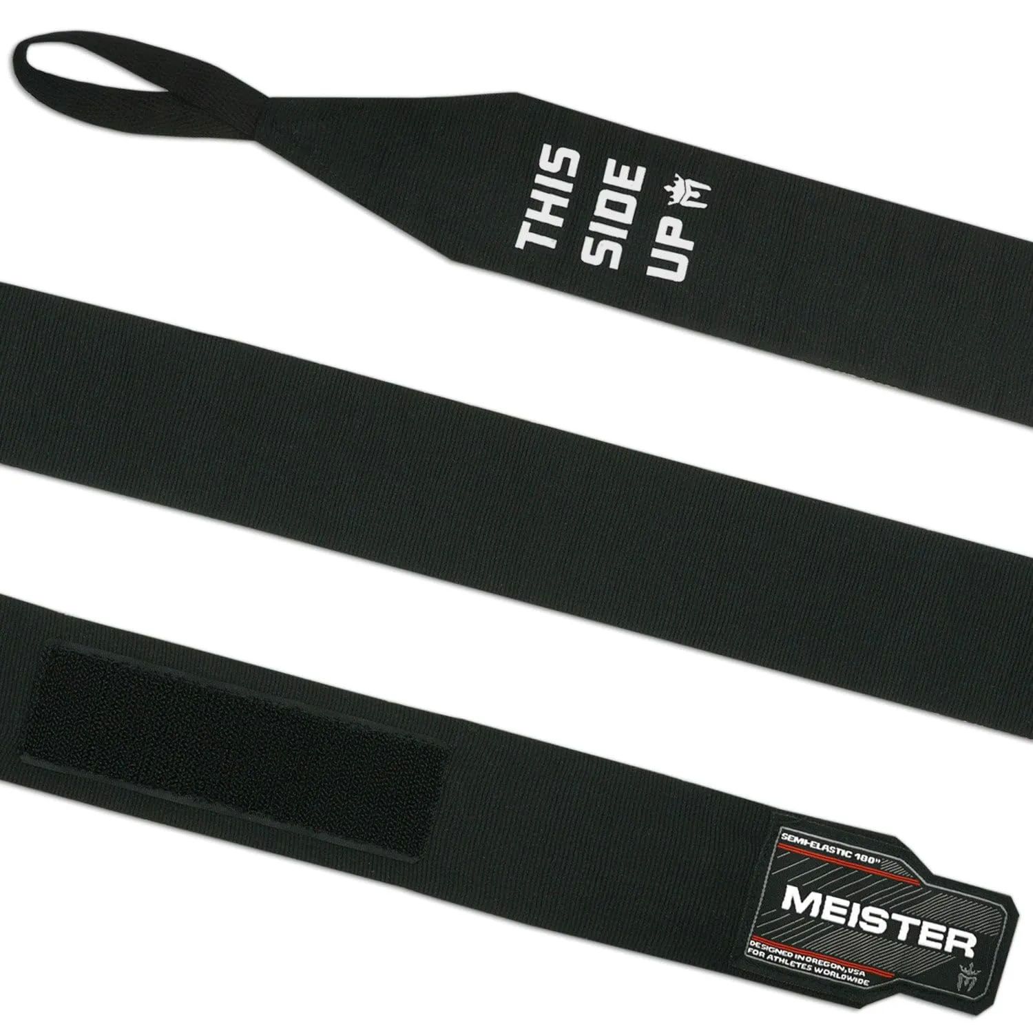 Meister Fasce Boxe Semi Elastiche 457 cm Nere