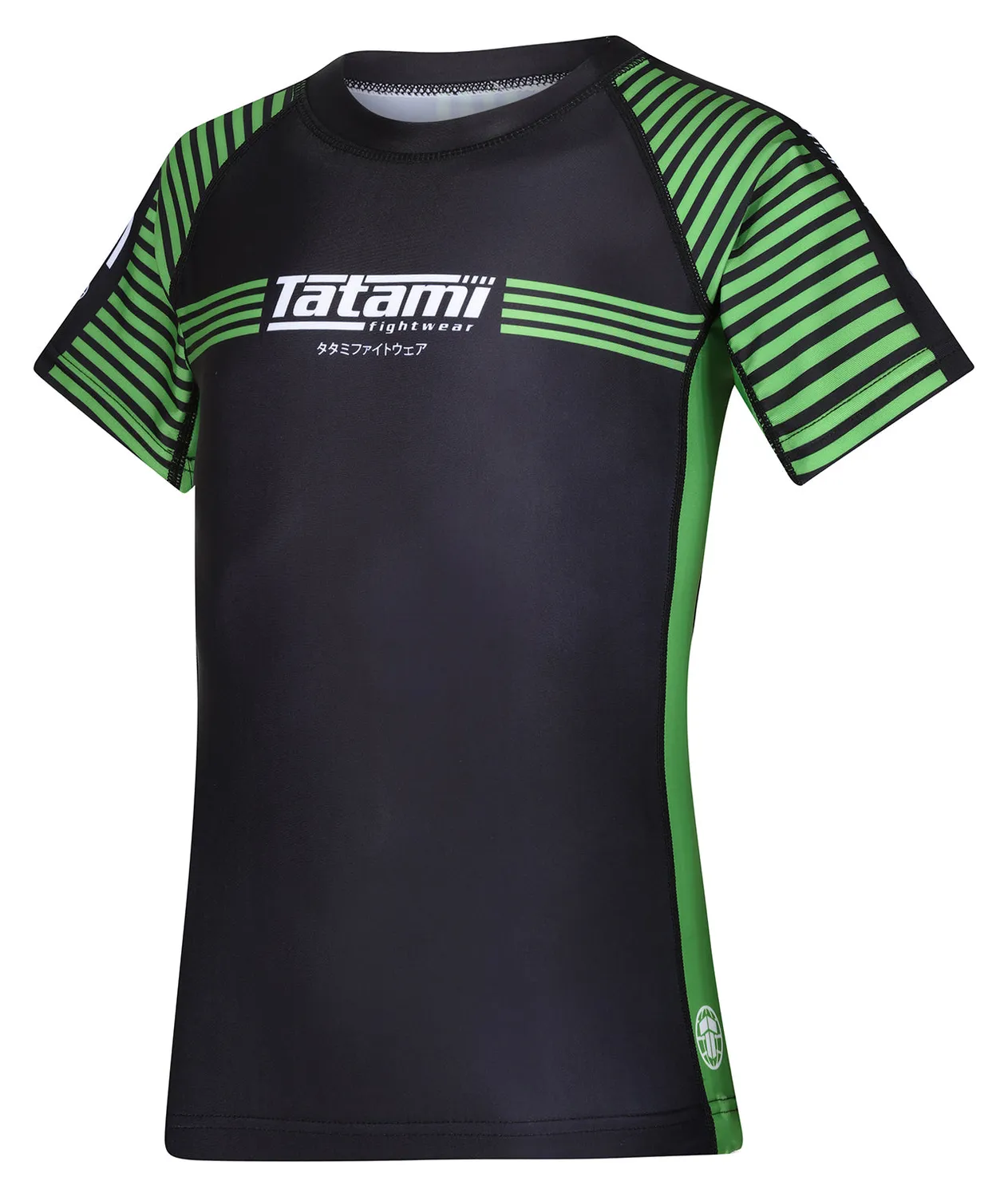 Tatami Fightwear Ranked Rash Guard Bimbo Verde Manica Corta