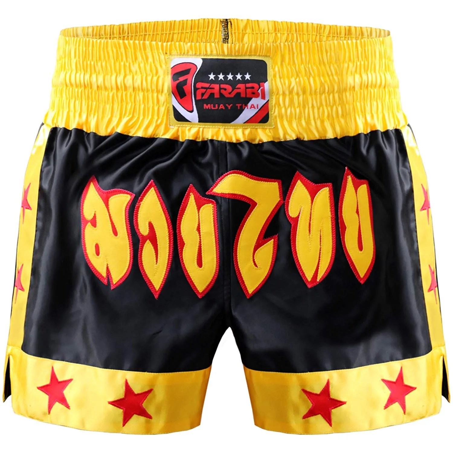 Farabi Muay Thai Shorts pantaloncini boxe M satinati