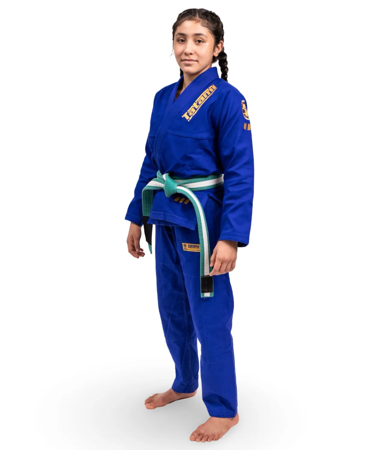 Tatami Pro Series Kimono BJJ Bambino Blu Oro
