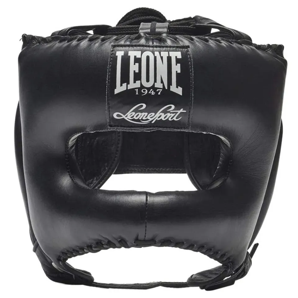 Leone1947 CS433 casco boxe nero pelle S/M