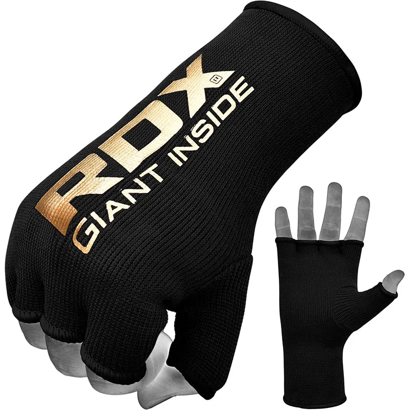 RDX HY Sottoguanti Boxe Mezzo Dito carbonio neri S