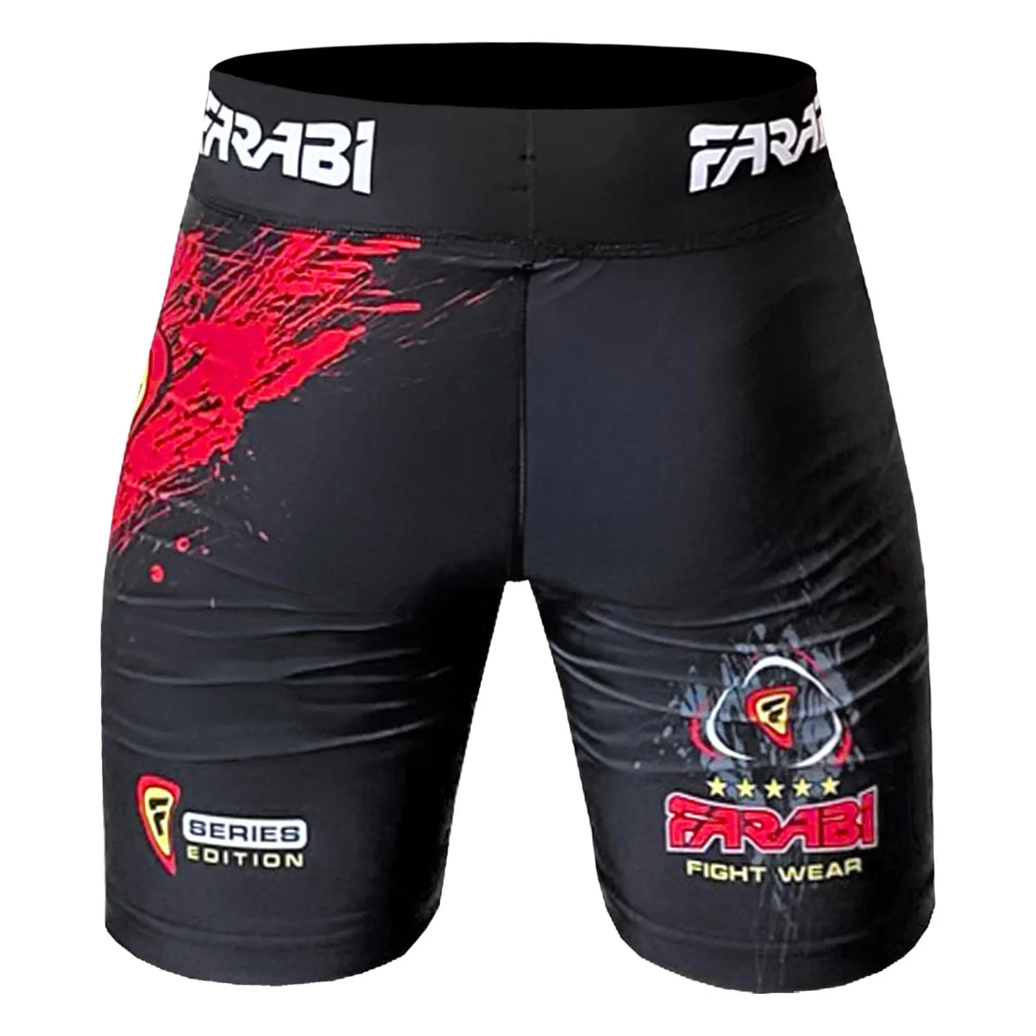 Farabi Vale Tudo pantaloncini compressione L corto elasticizzati