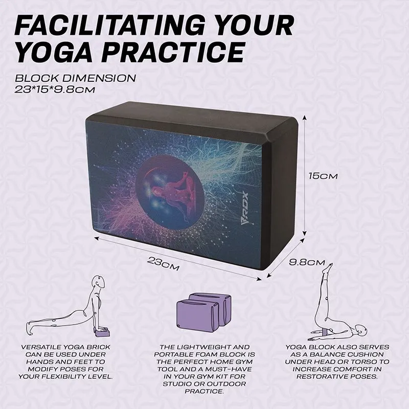 RDX D6 Blocco Yoga EVA Nero Singolo Antiscivolo