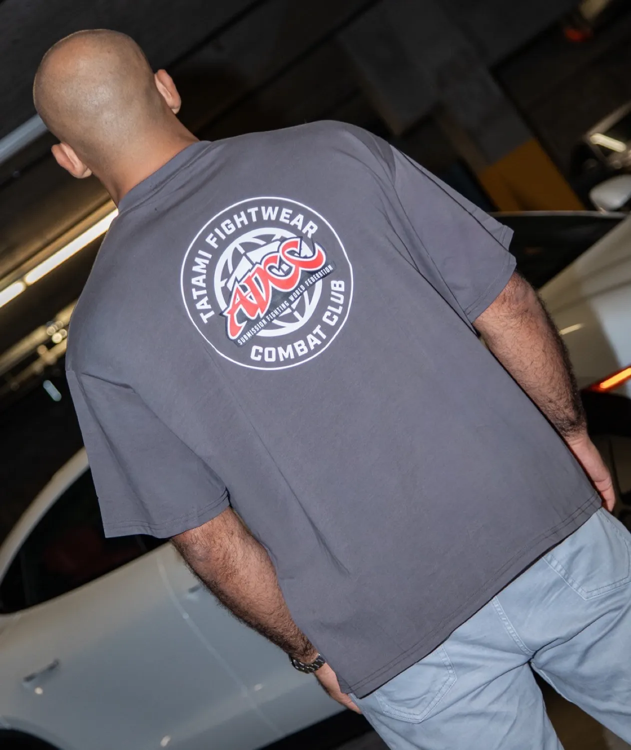 Tatami ADCC Combat Club T-Shirt Oversized Grigia