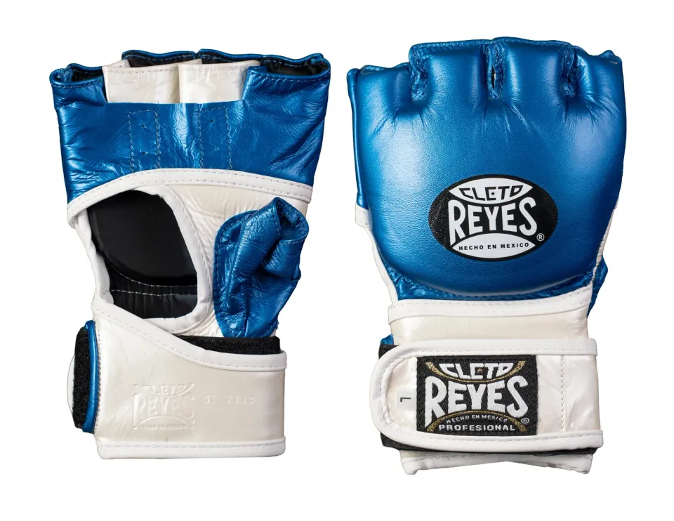 Cleto Reyes Black Mamba guanti MMA blu metallizzato M pelle