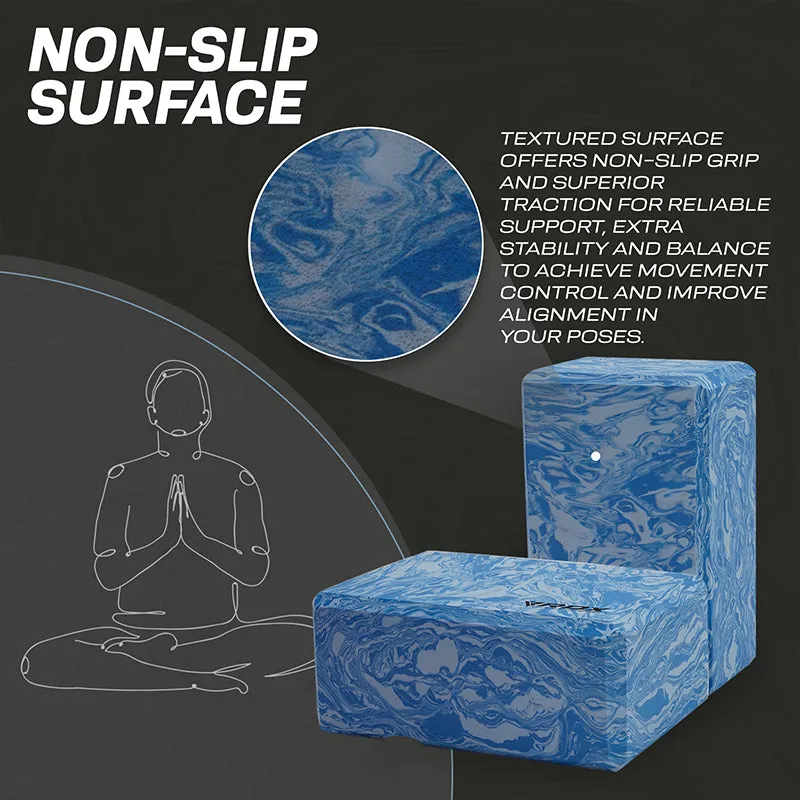 RDX LU Blocco Yoga EVA Singolo Blu alta densità