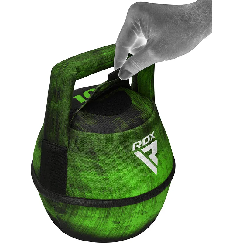 RDX F1 Kettlebell Morbida 10 kg Rossa in Cordura Sabbia-Ferro