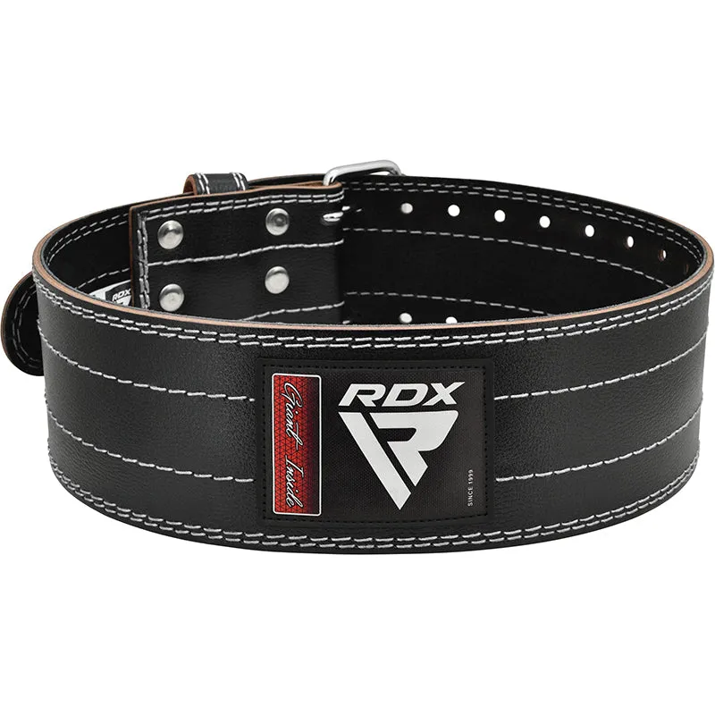 RDX RD1 Cintura Powerlifting Pelle Nera 4 Pollici