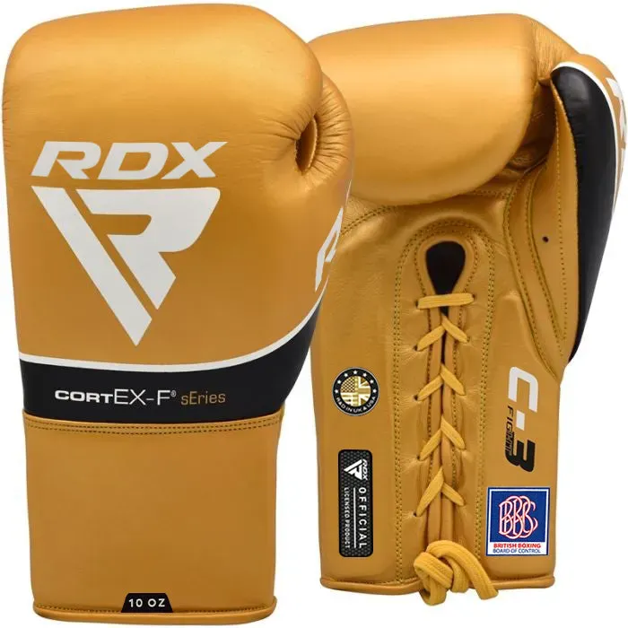 RDX C3 Guantoni Boxe Pelle Lacci 10oz