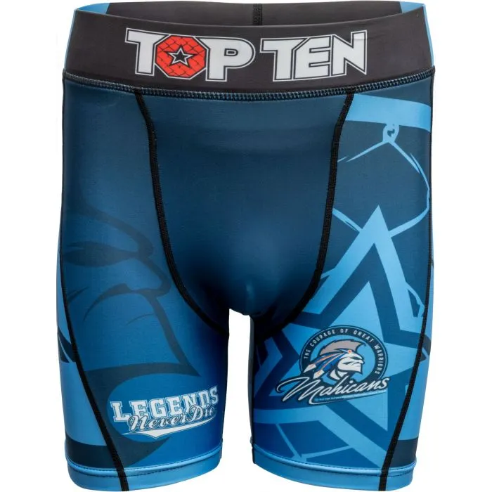 TOP TEN Mohicans pantaloncini compressione MMA elasticizzati