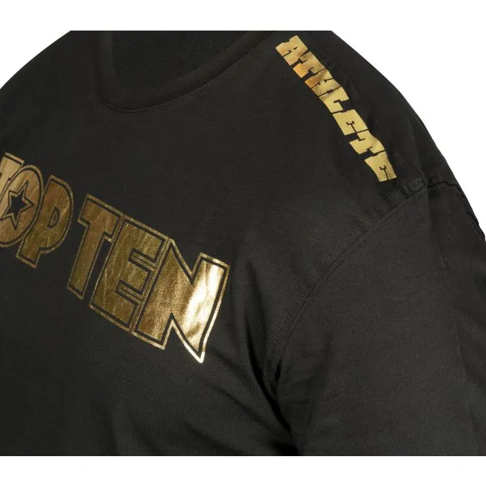 TOP TEN Athlete t-shirt fitness cotone elasticizzata