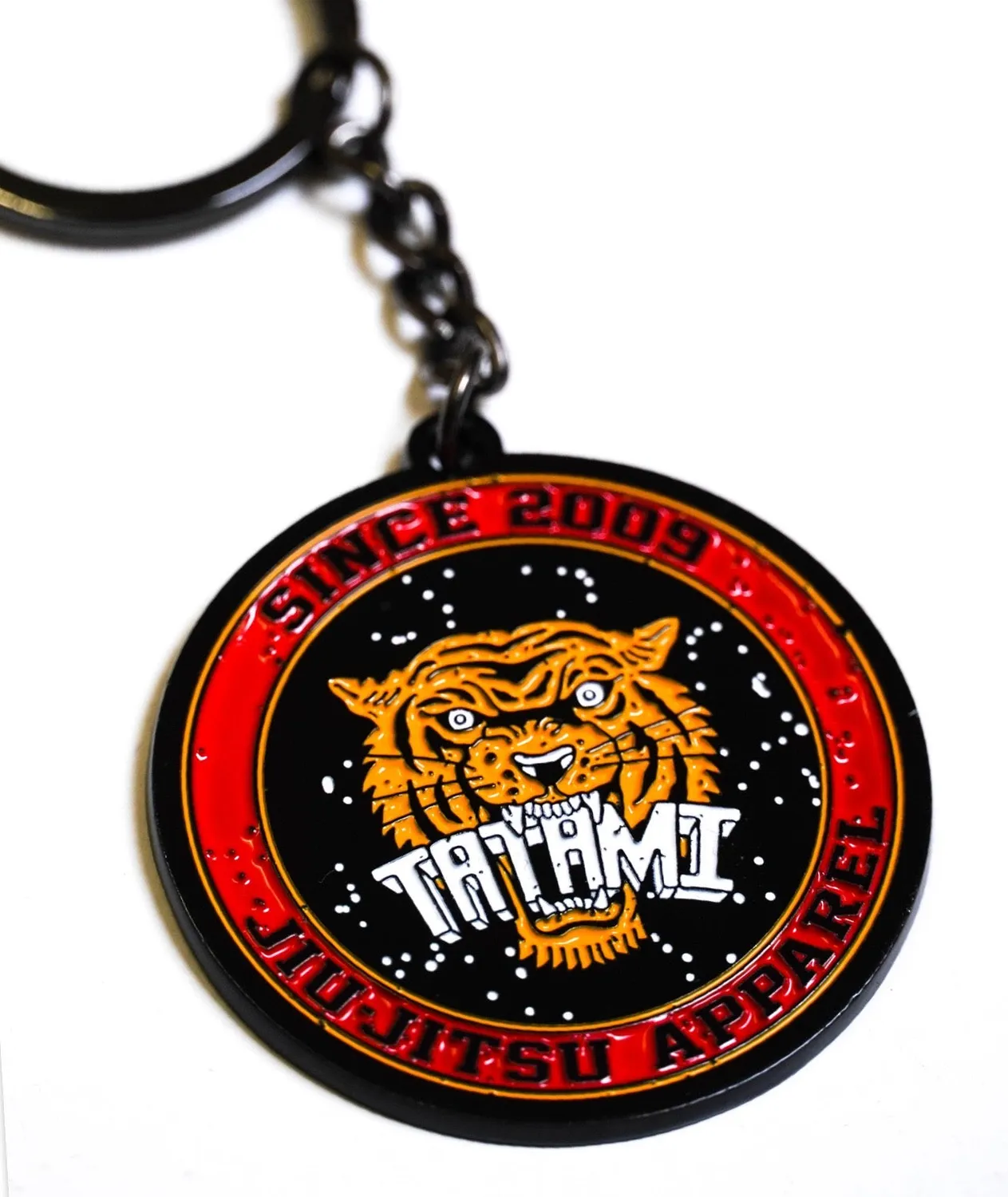 Tatami Tiger portachiavi metallo nero