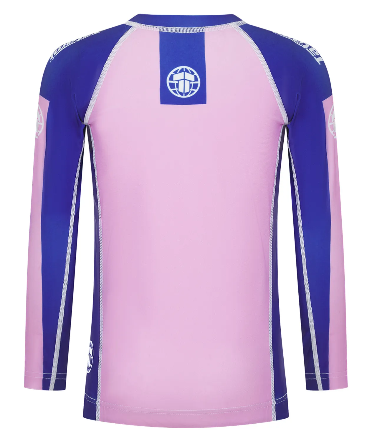 Tatami Contrast rash guard bimbo manica lunga rosa navy