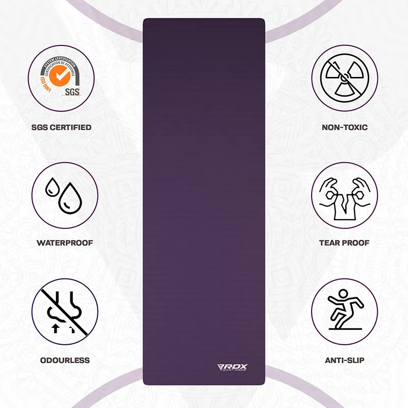 RDX UM tappetino yoga TPE 6mm viola antiscivolo