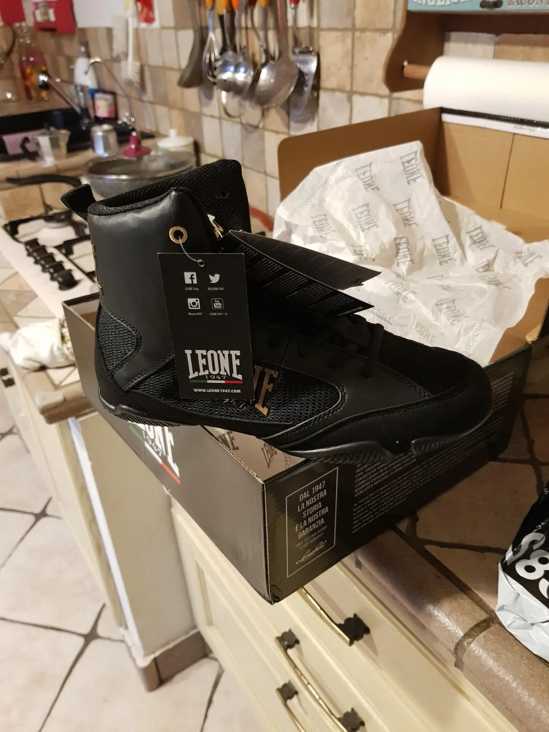 Leone1947 Premium stivaletti boxe leggeri suola avvolgente