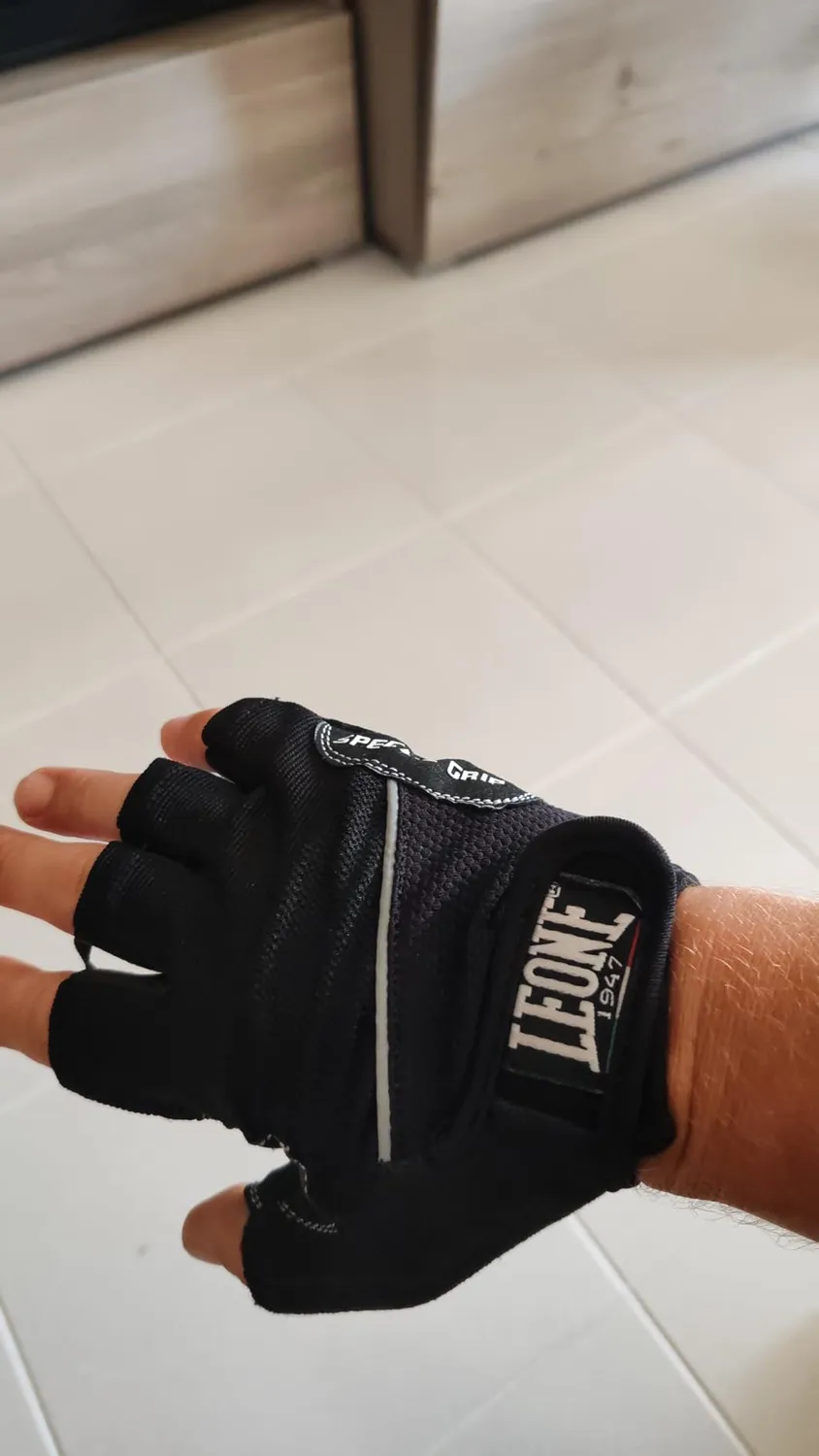 Leone 1947 Guanti Palestra Gel Grigio Unisex Imbottiti