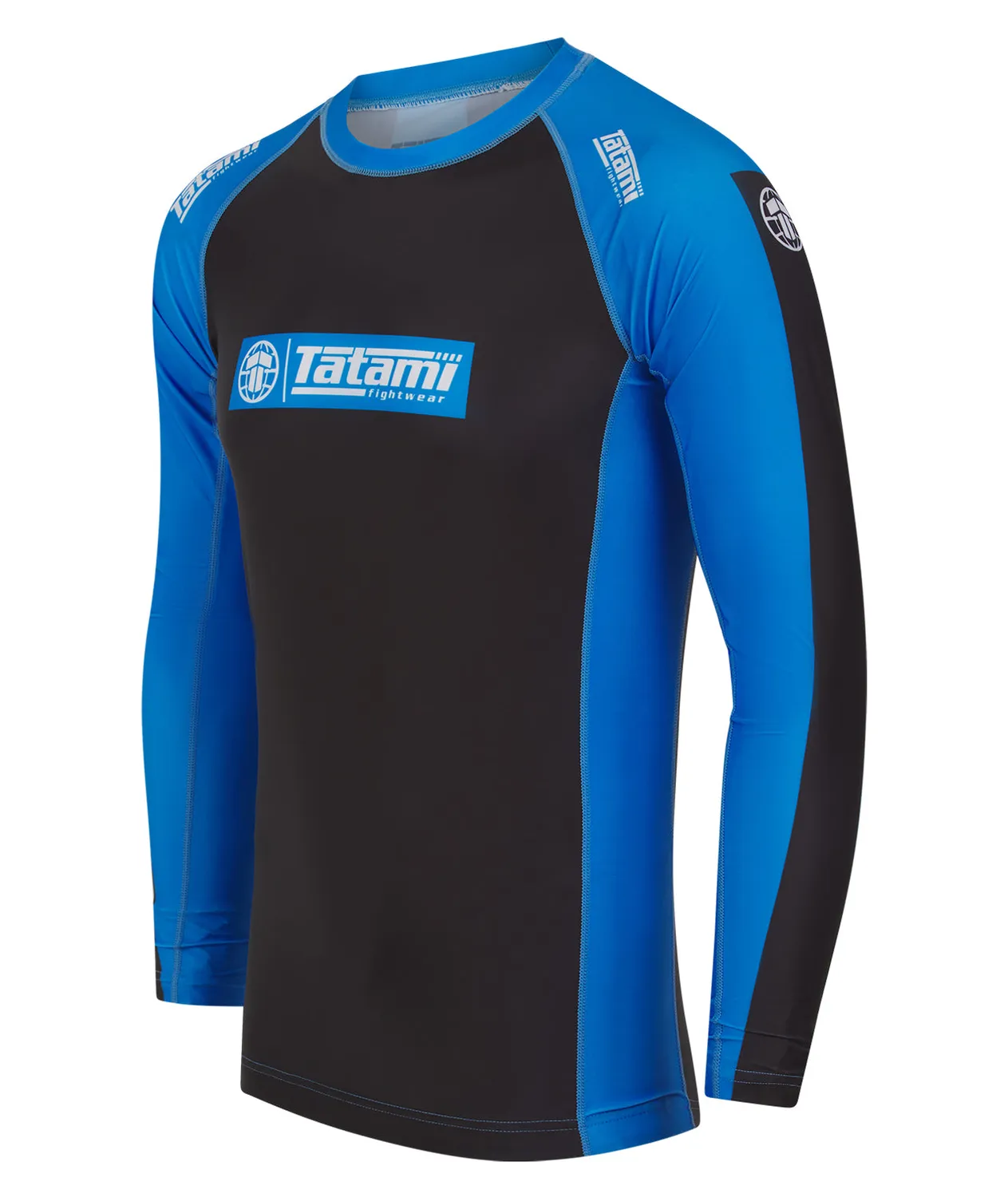Tatami IBJJF Ranked rash guard blu manica lunga