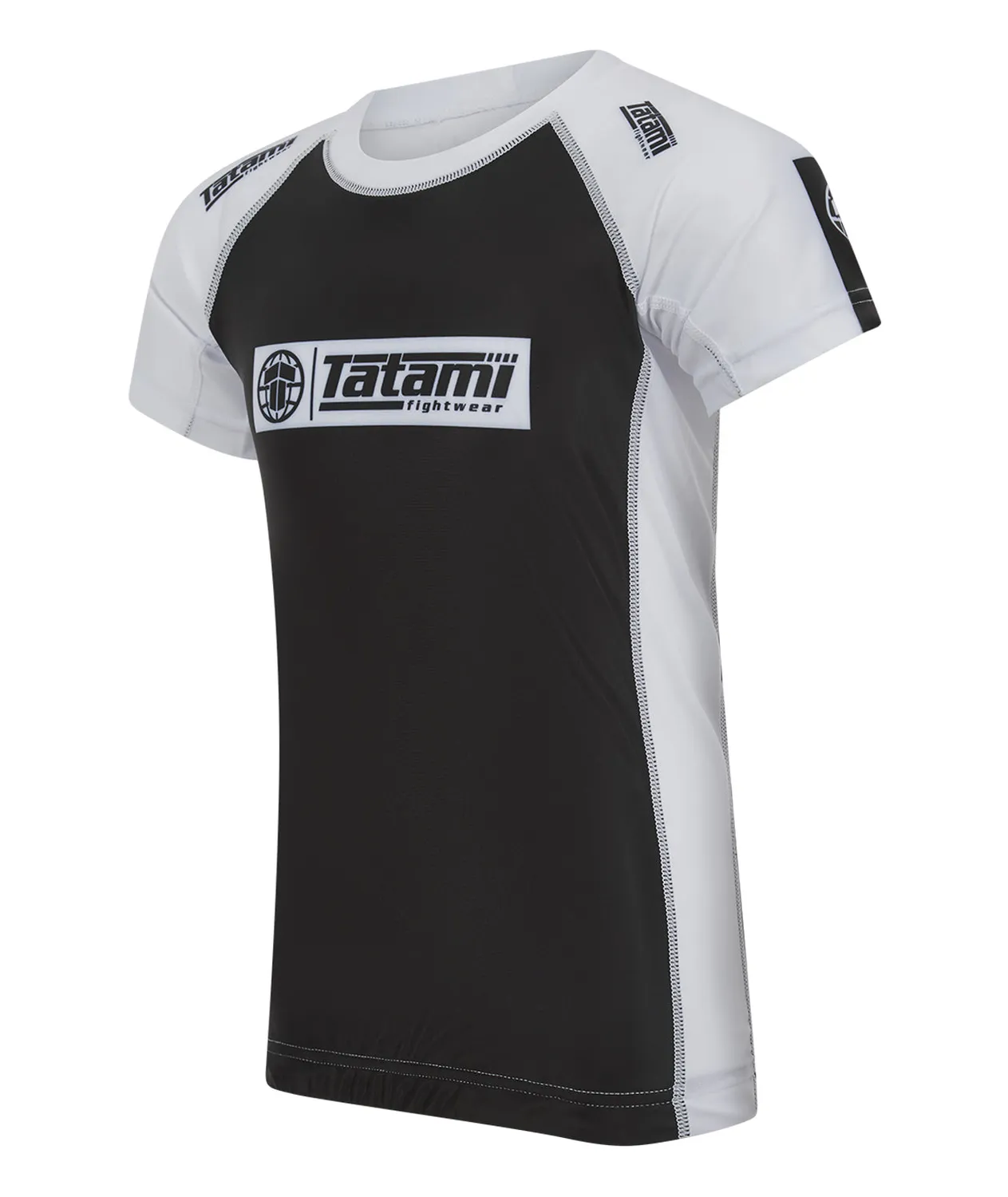 Tatami IBJJF Ranked rash guard bimbo bianca manica corta