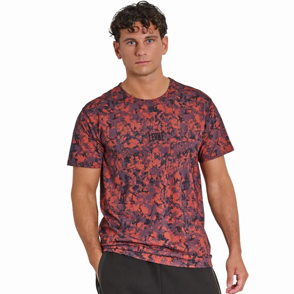Leone 1947 Urban Fighter ABX404 T-Shirt Camo Nero-Cacao