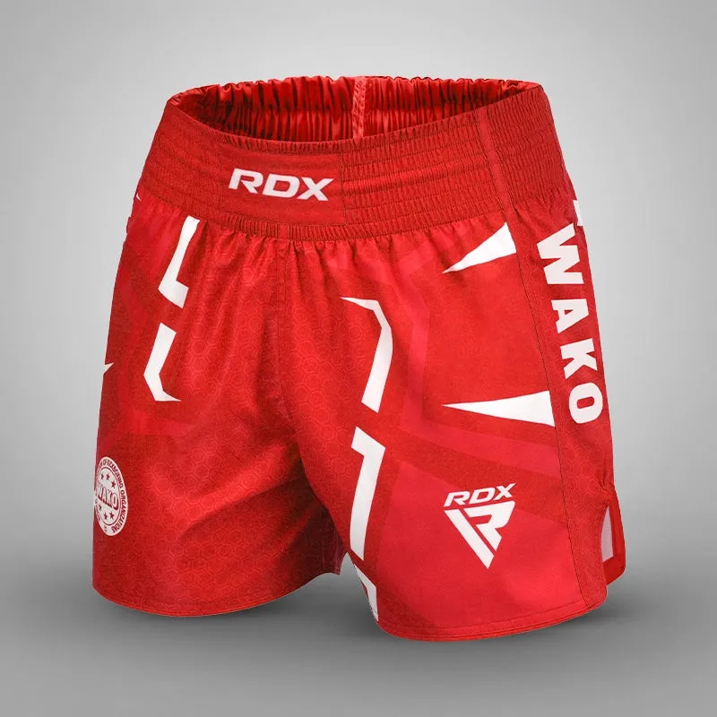 RDX P3 Kick Light divisa kickboxing rossa canotta+shorts