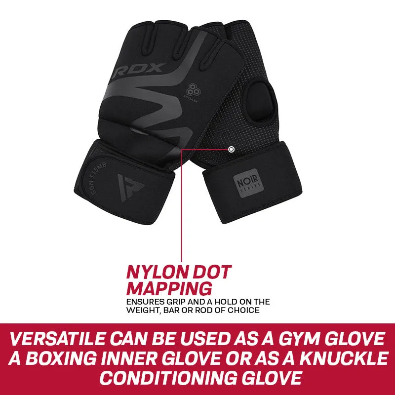 RDX T15 Noir Guanti Interni Boxe Neri Gel Taglia S-XL