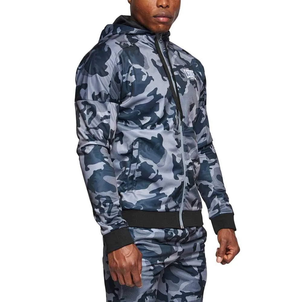Leone1947 AB302 felpa cappuccio camo grigio XL con zip