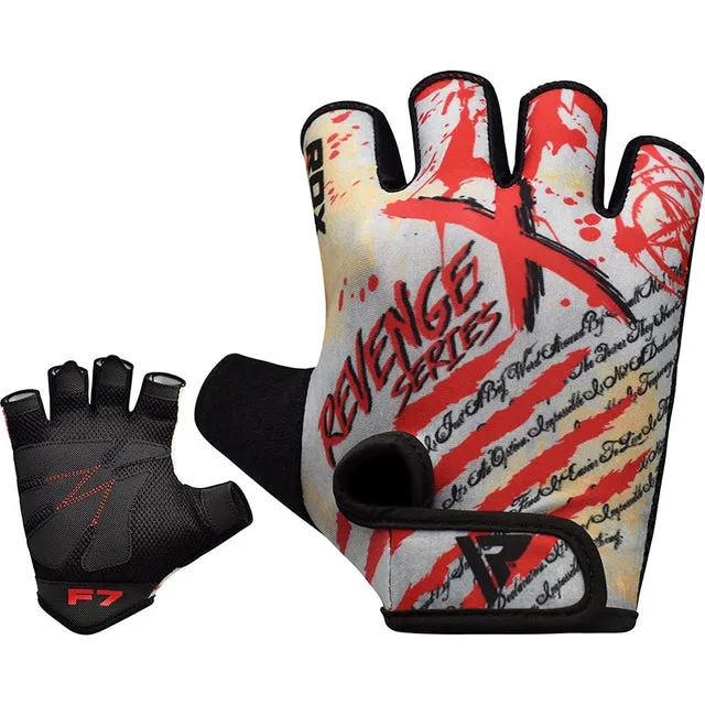 RDX F7 Revenge Guanti Palestra Nero Traspiranti
